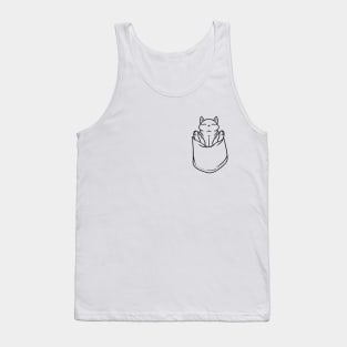 Pocket Cat  Cute Tank Top